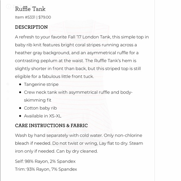 Cabi Ruffle Tank🍀🍀🍀 - Picture 8 of 9